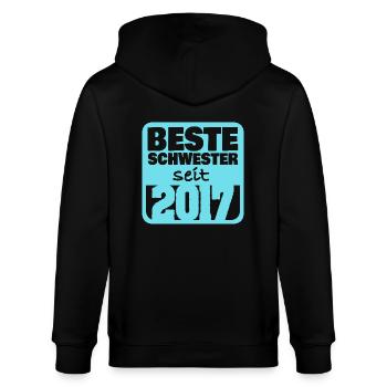 Frères et sœurs 2017 - Veste à capuche bio CULTIVATOR Stanley/Stella Unisexe - noir - Dos - Anna (173cm)