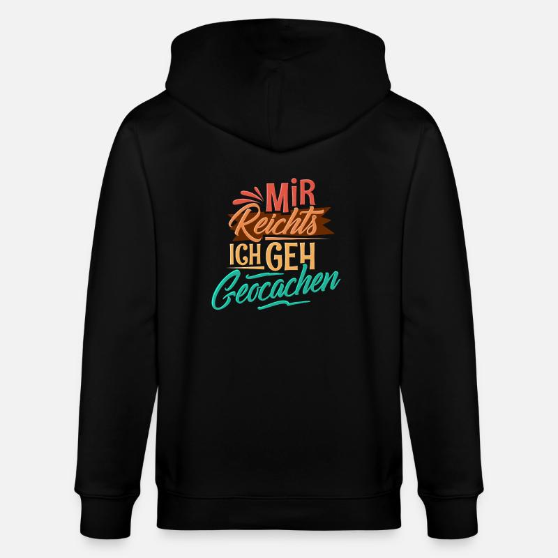 Geocaching - Stanley/Stella Unisex Bio-Kapuzenjacke CULTIVATOR  - Schwarz