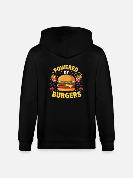 Hamburger Burger - Stanley/Stella Unisex Bio-Kapuzenjacke CULTIVATOR - Schwarz