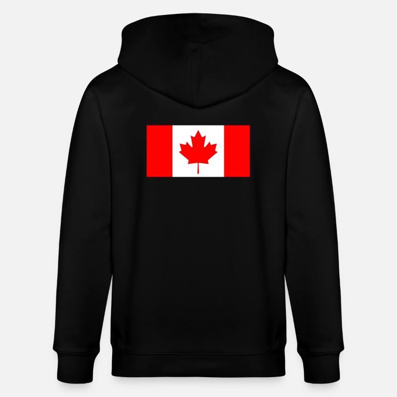 Canada Canada drapeau bannière - Veste à capuche bio CULTIVATOR Stanley/Stella Unisexe - noir