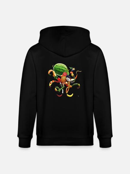 Pulpi Frutti - Veste à capuche bio CULTIVATOR Stanley/Stella Unisexe - noir