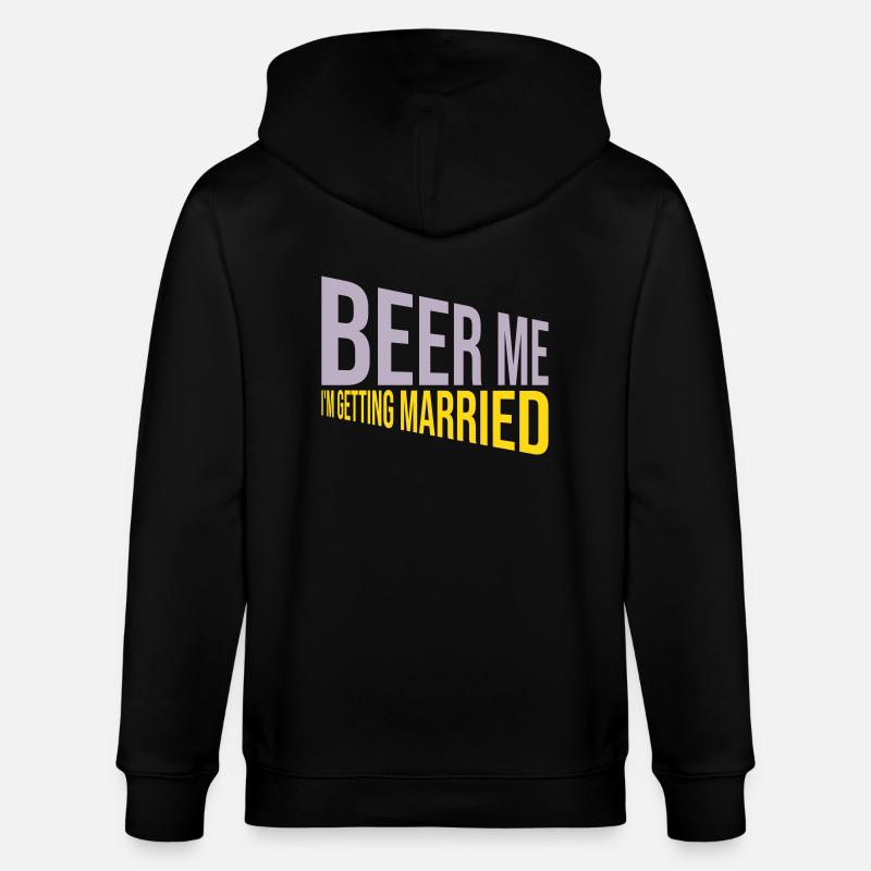 Beer Me Getting Married - Stanley/Stella Unisex Bio-Kapuzenjacke CULTIVATOR  - Schwarz