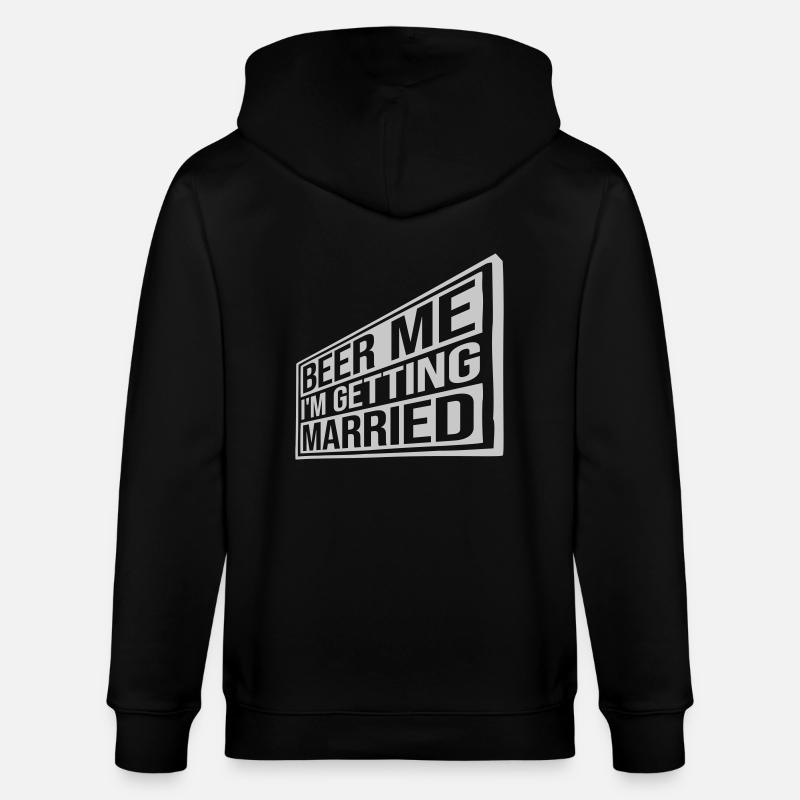 Beer Me Getting Married - Stanley/Stella Unisex Bio-Kapuzenjacke CULTIVATOR  - Schwarz