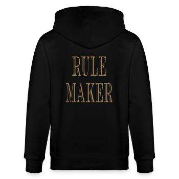 Rule Maker Rule Breaker - Stanley/Stella CULTIVATOR  Unisex Organic Hooded Jacket - black - Back - Anna (173cm)