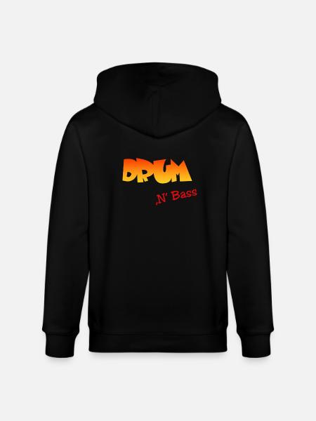Drum n Bass - Stanley/Stella Unisex Bio-Kapuzenjacke CULTIVATOR - Schwarz