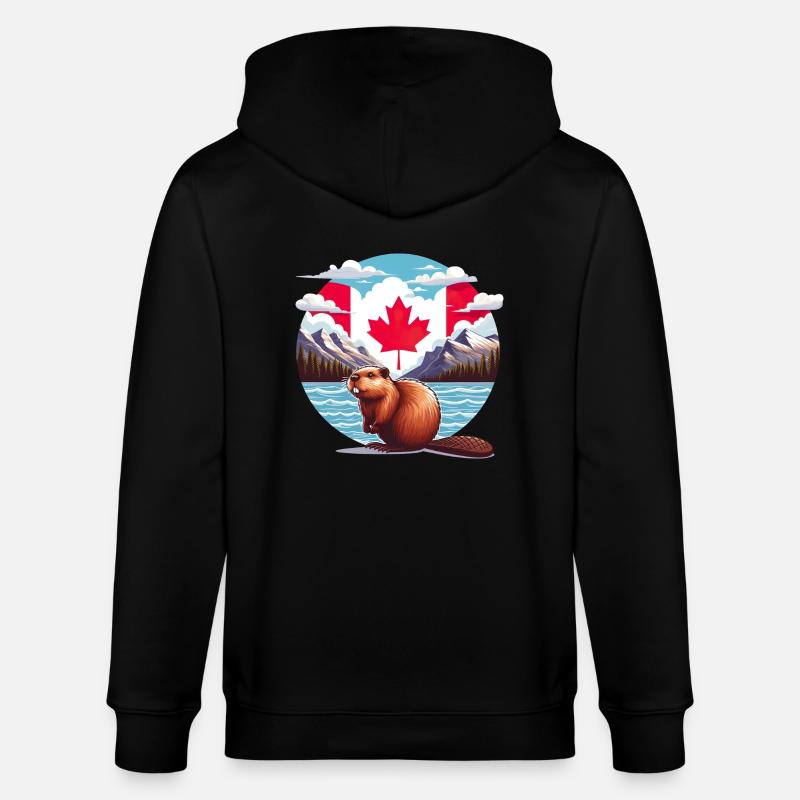 Canada Bieber 6 - Veste à capuche bio CULTIVATOR Stanley/Stella Unisexe - noir