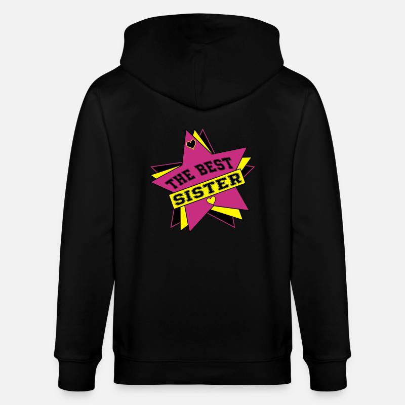 DIE BESTE SCHWESTER - Stanley/Stella Unisex Bio-Kapuzenjacke CULTIVATOR  - Schwarz