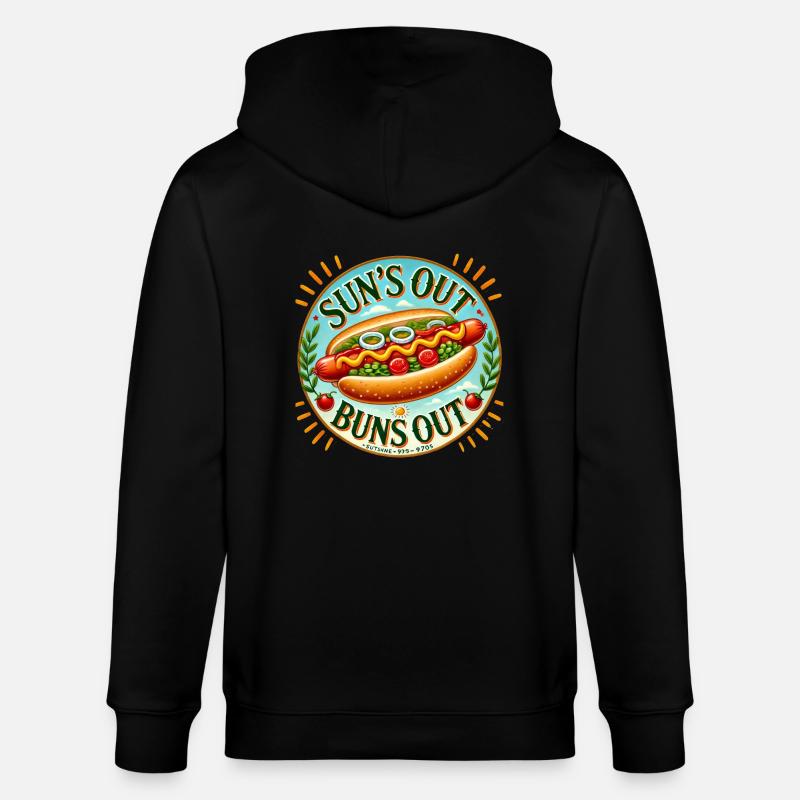 Suns out Buns Out - Veste à capuche bio CULTIVATOR Stanley/Stella Unisexe - noir
