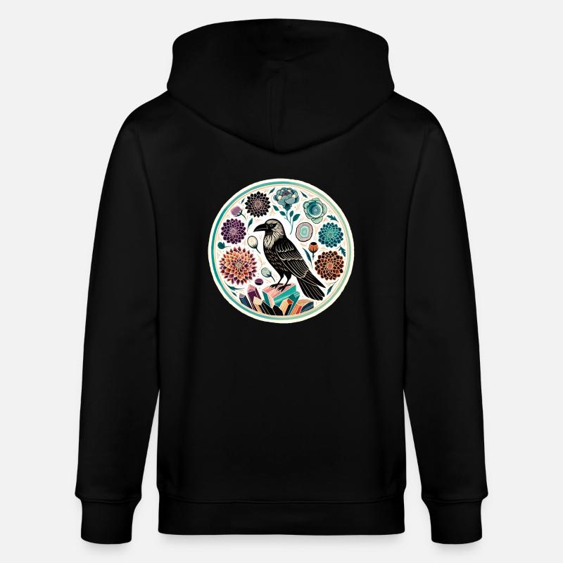 Corbeau - Veste à capuche bio CULTIVATOR Stanley/Stella Unisexe - noir