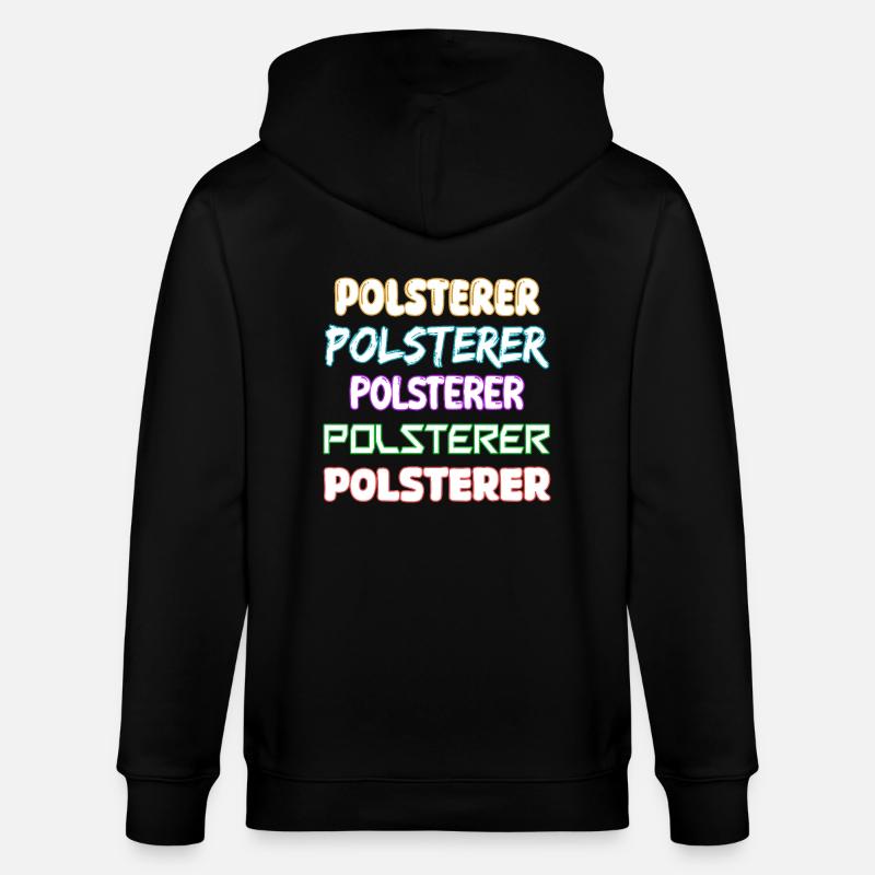 Job Polsterer - Stanley/Stella Unisex Bio-Kapuzenjacke CULTIVATOR  - Schwarz
