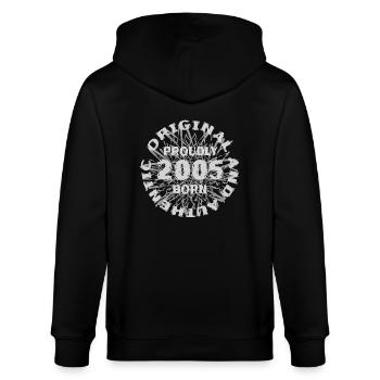 2005 - Stanley/Stella Unisex Bio-Kapuzenjacke CULTIVATOR  - Schwarz - Hinten - Anna (173cm)