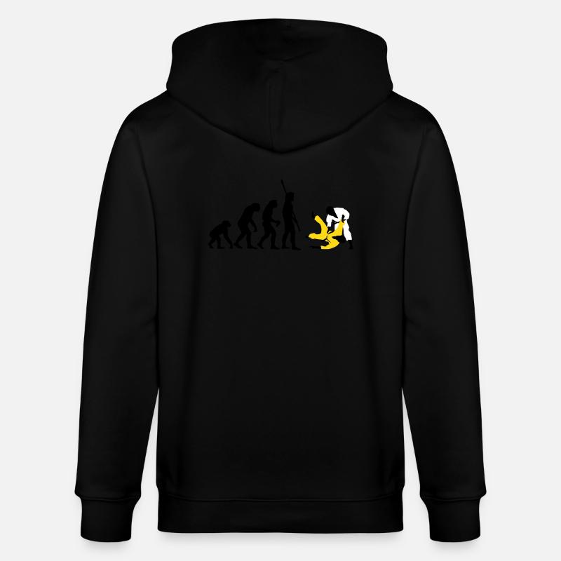 evolution_judo_a_3c - Veste à capuche bio CULTIVATOR Stanley/Stella Unisexe - noir