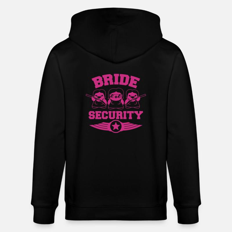 Bride Security Penguins - Veste à capuche bio CULTIVATOR Stanley/Stella Unisexe - noir