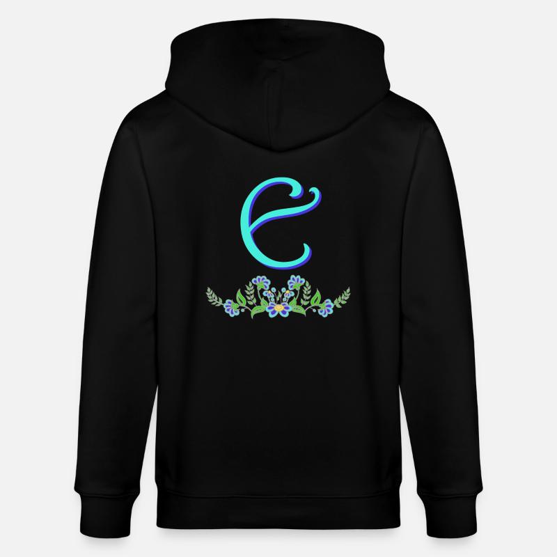 fleur bleue e - Veste à capuche bio CULTIVATOR Stanley/Stella Unisexe - noir