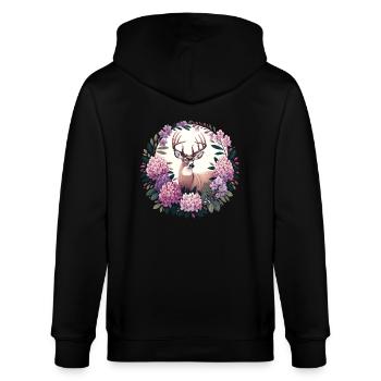 Bock - Stanley/Stella Unisex Bio-Kapuzenjacke CULTIVATOR  - Schwarz - Hinten - Anna (173cm)