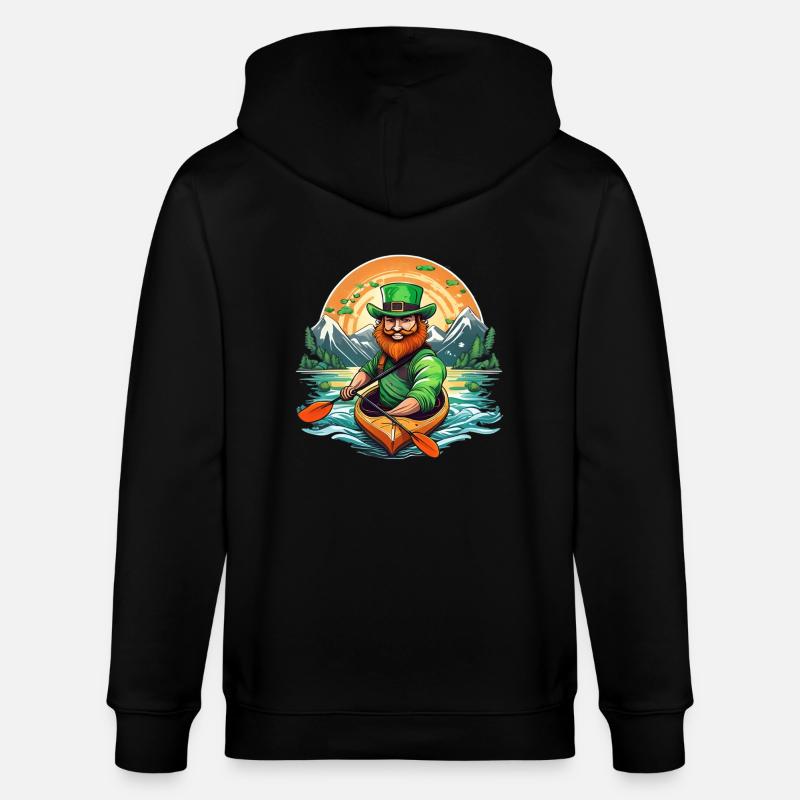 Kayak Trèfle de la Saint-Patrick - Veste à capuche bio CULTIVATOR Stanley/Stella Unisexe - noir