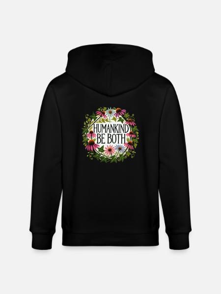 L’humanité soit les deux - Veste à capuche bio CULTIVATOR Stanley/Stella Unisexe - noir