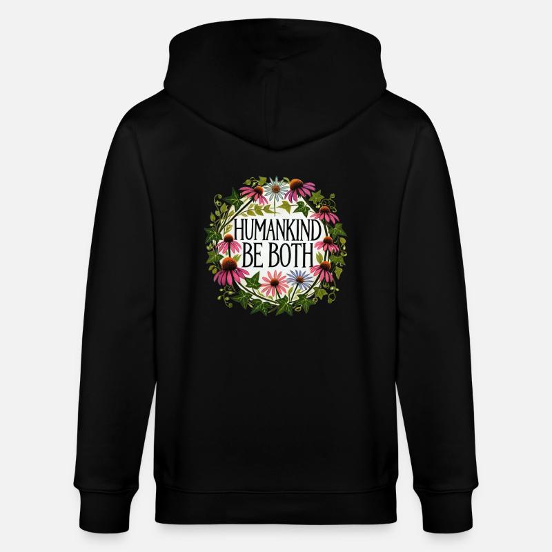 L’humanité soit les deux - Veste à capuche bio CULTIVATOR Stanley/Stella Unisexe - noir