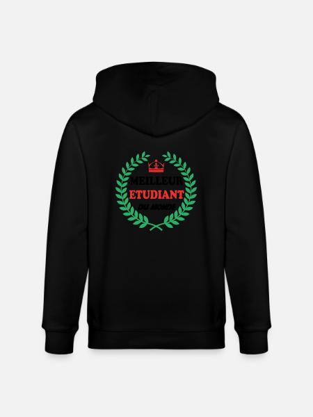 BESTER STUDENT DER WELT - Stanley/Stella Unisex Bio-Kapuzenjacke CULTIVATOR  - Schwarz