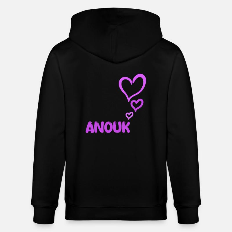 Gift for Anouk - Stanley/Stella CULTIVATOR  Unisex Organic Hooded Jacket - black
