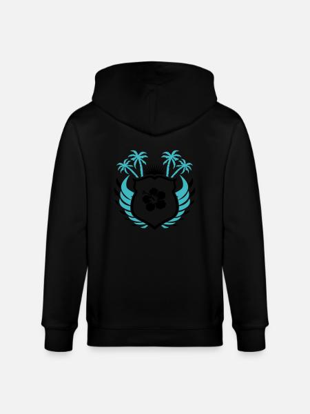 Paradise Symbol01 - Stanley/Stella CULTIVATOR Unisex Organic Hooded Jacket - black