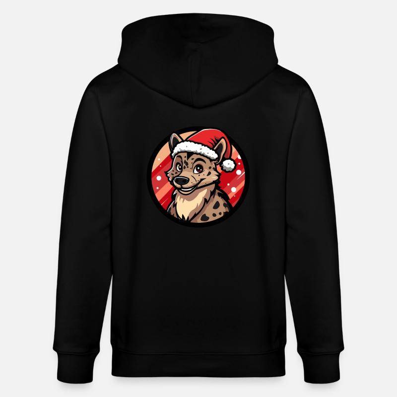 Hyène Noël Noël - Veste à capuche bio CULTIVATOR Stanley/Stella Unisexe - noir