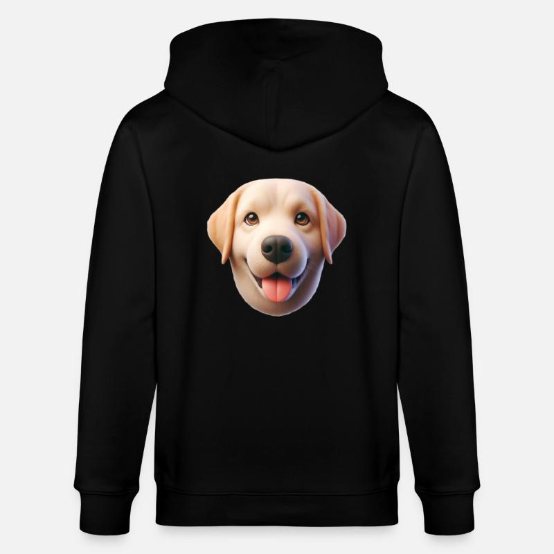 Tête de chien 1 - Veste à capuche bio CULTIVATOR Stanley/Stella Unisexe - noir