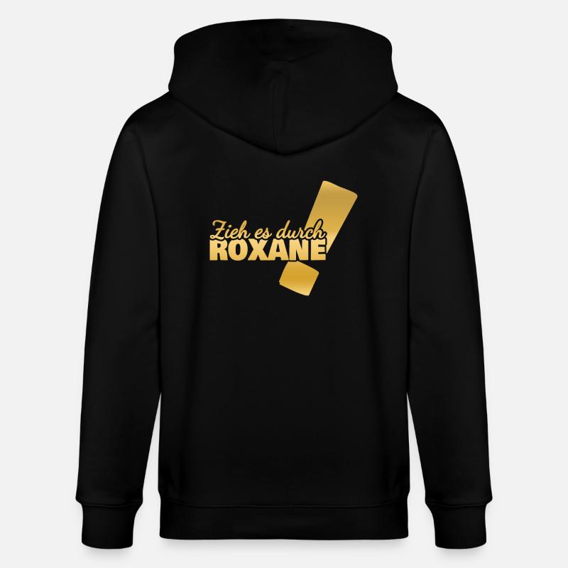Prénom Roxane - Veste à capuche bio CULTIVATOR Stanley/Stella Unisexe - noir