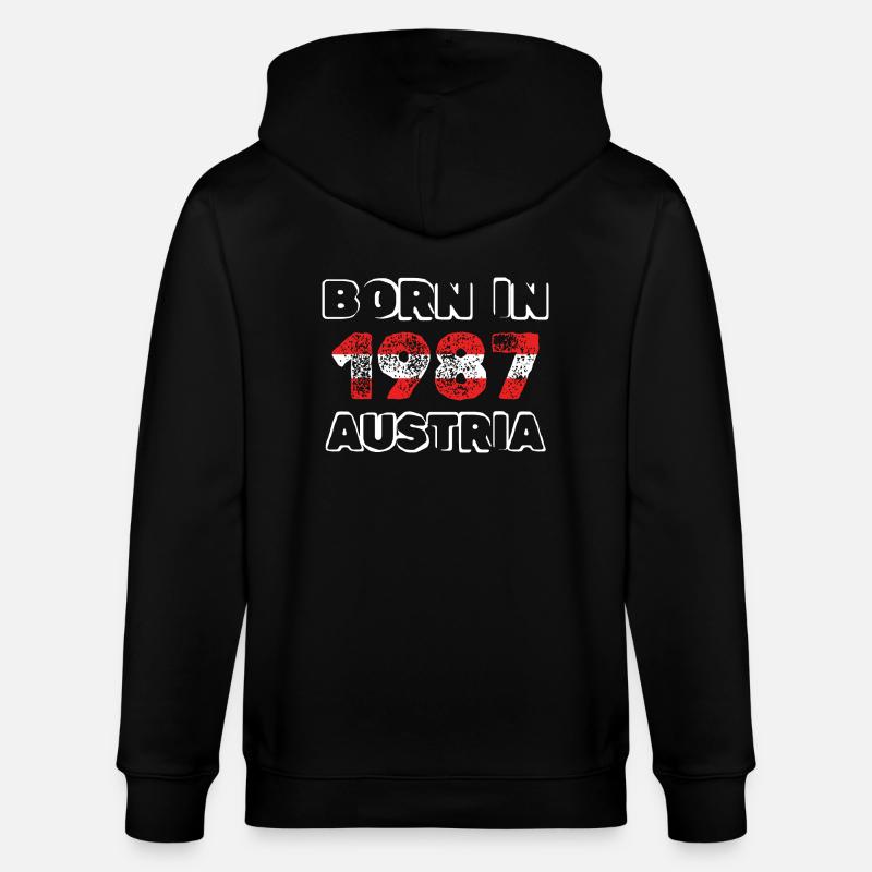 Autriche 1987 - Veste à capuche bio CULTIVATOR Stanley/Stella Unisexe - noir