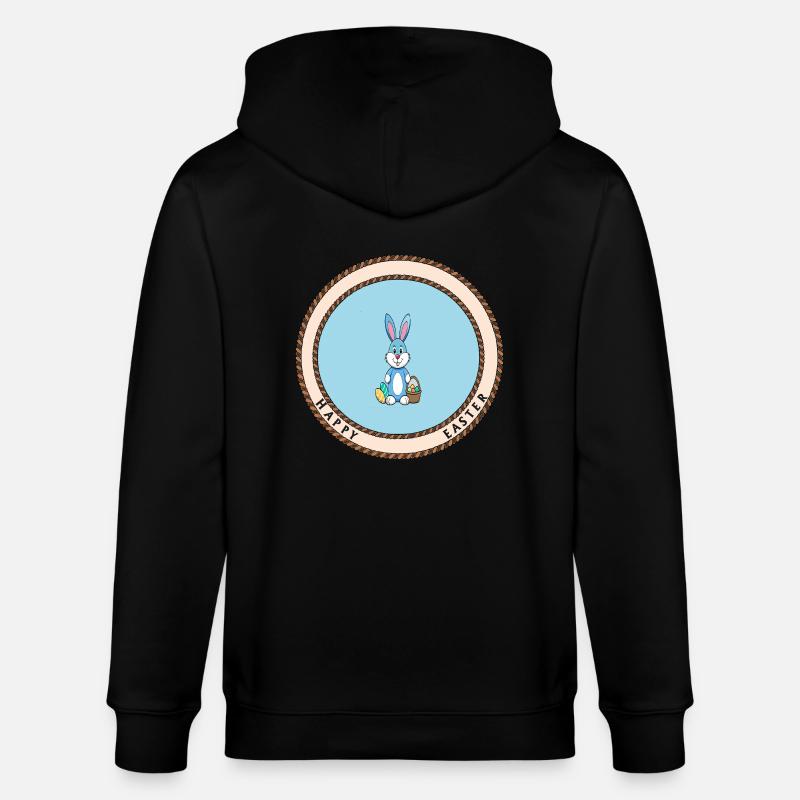 Joyeuses Pâques - Veste à capuche bio CULTIVATOR Stanley/Stella Unisexe - noir