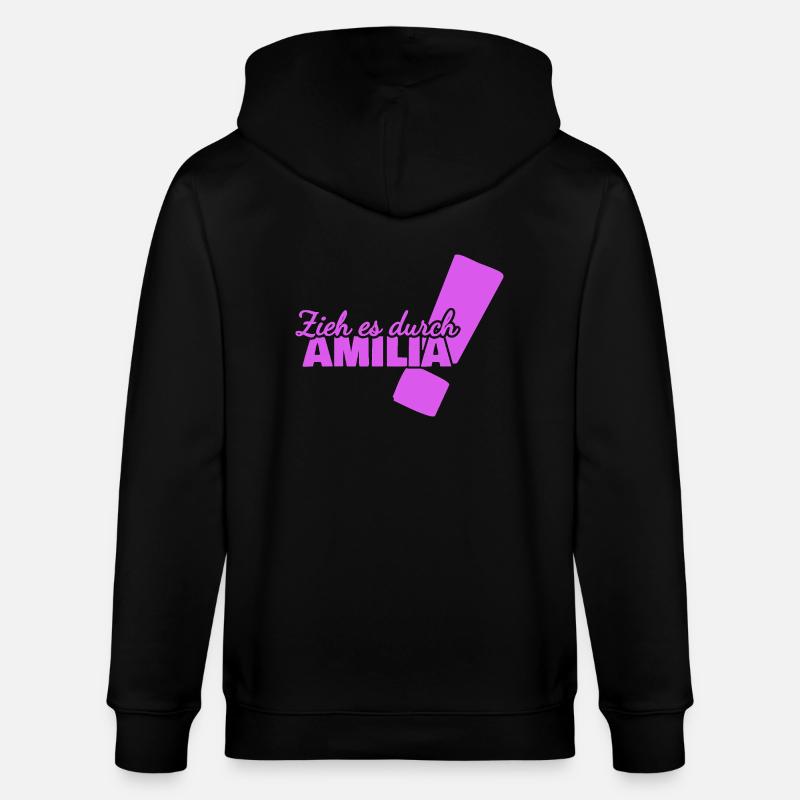 Cadeau pour Amilia - Veste à capuche bio CULTIVATOR Stanley/Stella Unisexe - noir