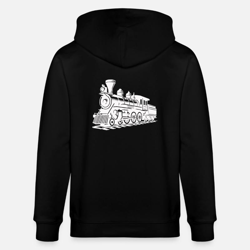 Train de locomotives - Veste à capuche bio CULTIVATOR Stanley/Stella Unisexe - noir