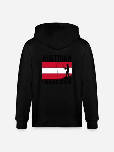 Austrian Fishing Crew Angler Shirt - Stanley/Stella CULTIVATOR Unisex Organic Hooded Jacket - black