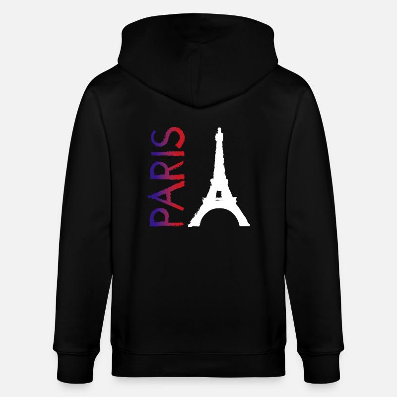 Paris - Stanley/Stella Unisex Bio-Kapuzenjacke CULTIVATOR  - Schwarz