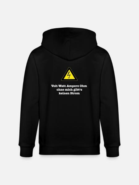 volt_watt - Stanley/Stella Unisex Bio-Kapuzenjacke CULTIVATOR  - Schwarz