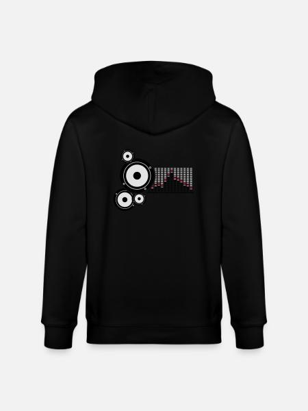 music - Stanley/Stella CULTIVATOR  Unisex Organic Hooded Jacket - black