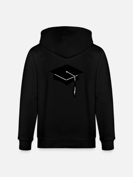 examenhut - absolventenhut - Stanley/Stella Unisex Bio-Kapuzenjacke CULTIVATOR  - Schwarz