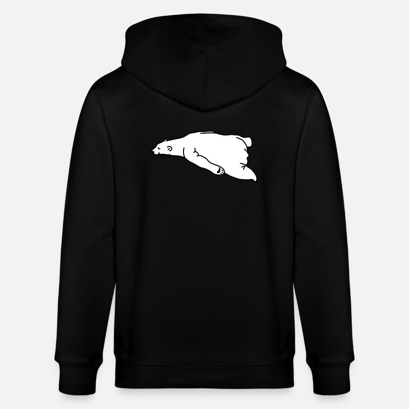 lazy_bear - Stanley/Stella Unisex Bio-Kapuzenjacke CULTIVATOR  - Schwarz