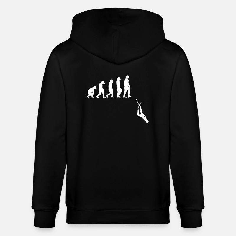 Evolution apnea diving - Felpa con cappuccio ecologica unisex CULTIVATOR di Stanley/Stella - nero