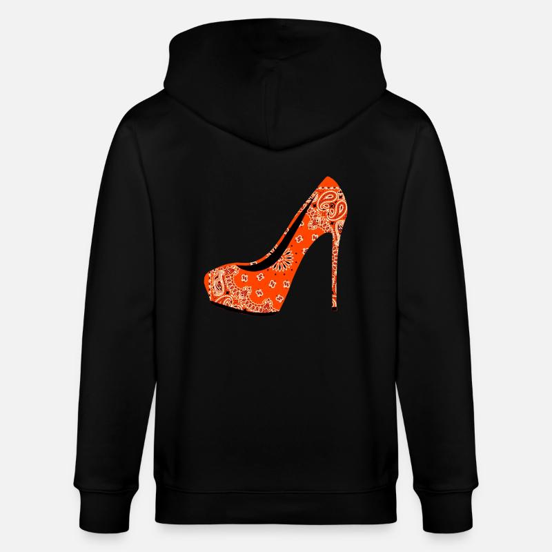 Stöckelschuh - Stanley/Stella Unisex Bio-Kapuzenjacke CULTIVATOR  - Schwarz