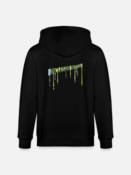inclusion matters Logo Quote - Stanley/Stella CULTIVATOR Unisex Organic Hooded Jacket - black
