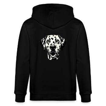 Dalmatien Visage De Chien - Veste à capuche bio CULTIVATOR Stanley/Stella Unisexe - noir - Dos - Anna (173cm)