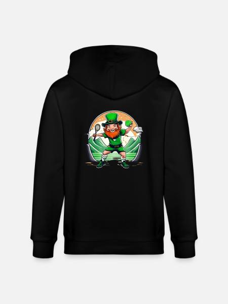 Saint-Patrick Shamrock Tennis - Veste à capuche bio CULTIVATOR Stanley/Stella Unisexe - noir