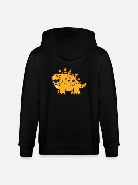 Dinosaur stegosaurus Halloween Funny - Stanley/Stella CULTIVATOR  Unisex Organic Hooded Jacket - black
