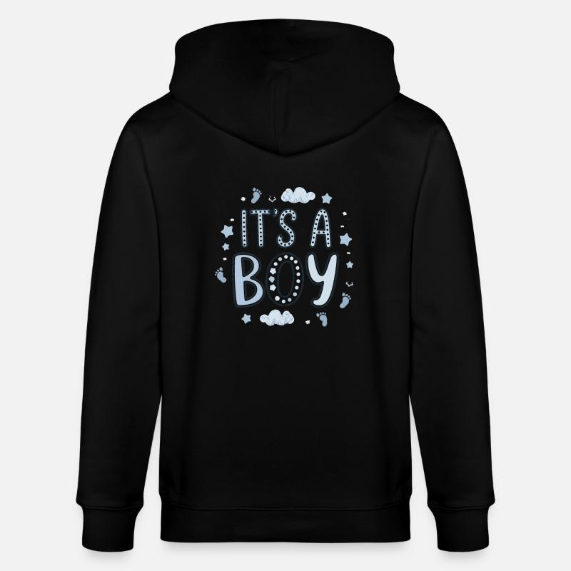 Naissance Garçon - Design Adorable - Veste à capuche bio CULTIVATOR Stanley/Stella Unisexe - noir