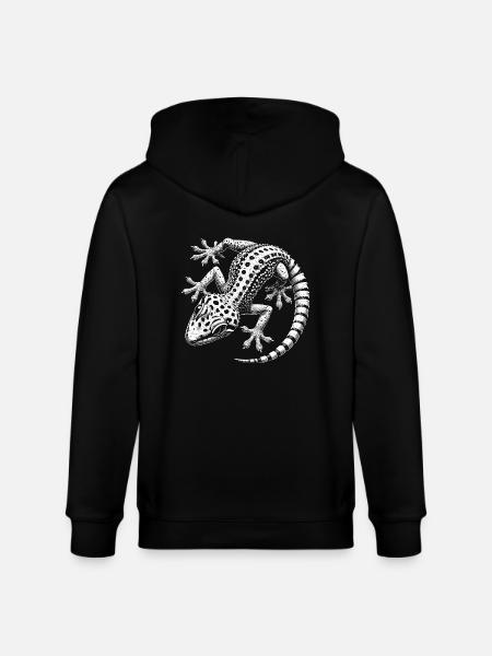Gecko - Stanley/Stella CULTIVATOR Unisex Organic Hooded Jacket - black