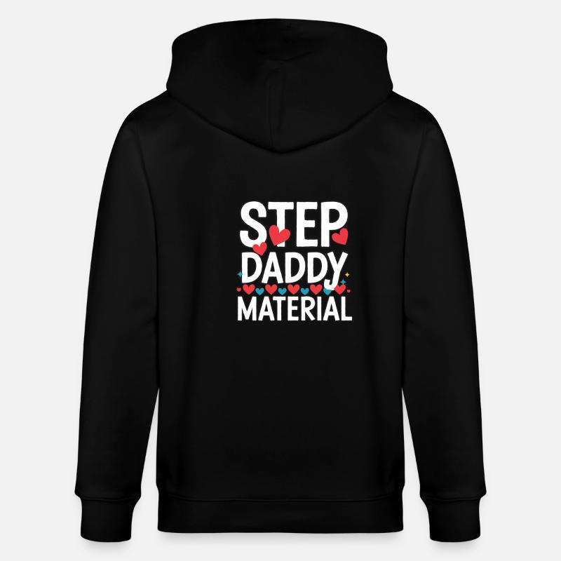 Step Daddy Material 15 - Stanley/Stella Unisex Bio-Kapuzenjacke CULTIVATOR  - Schwarz