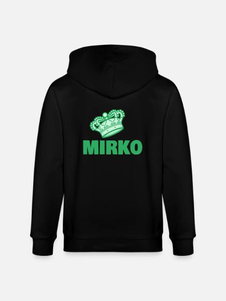 Mirko as a first name - Stanley/Stella CULTIVATOR Unisex Organic Hooded Jacket - black