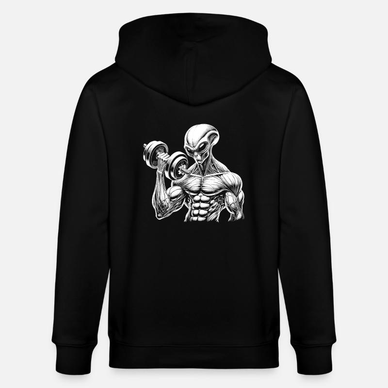 Culturisme - Veste à capuche bio CULTIVATOR Stanley/Stella Unisexe - noir