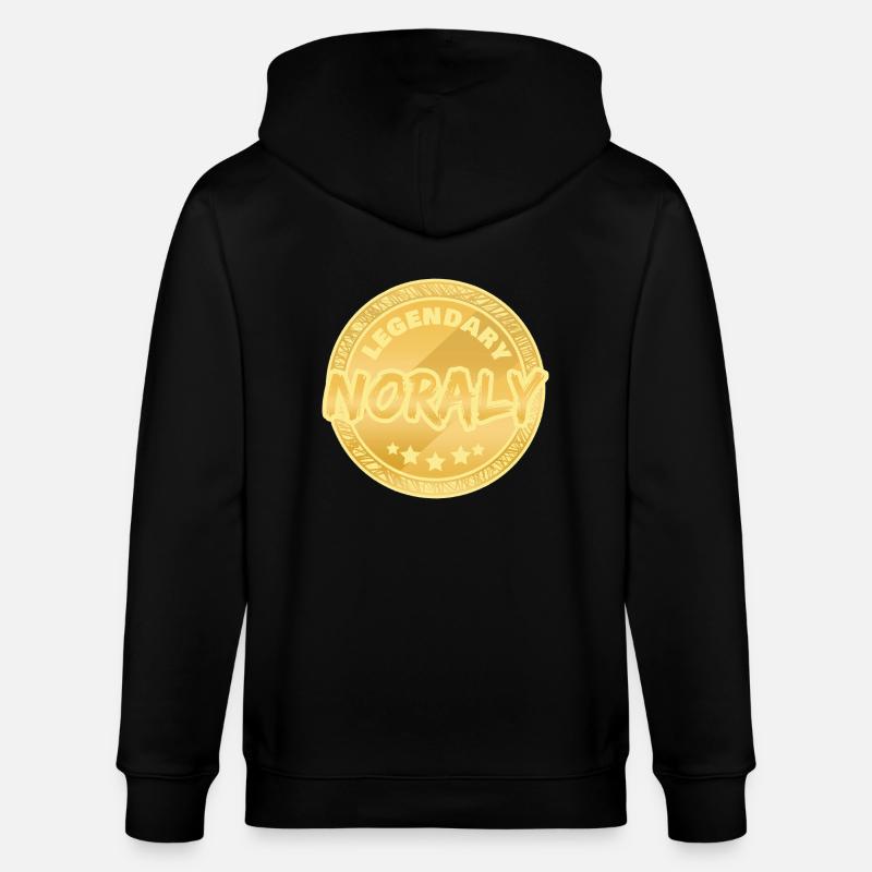 Prénom Noraly - Veste à capuche bio CULTIVATOR Stanley/Stella Unisexe - noir